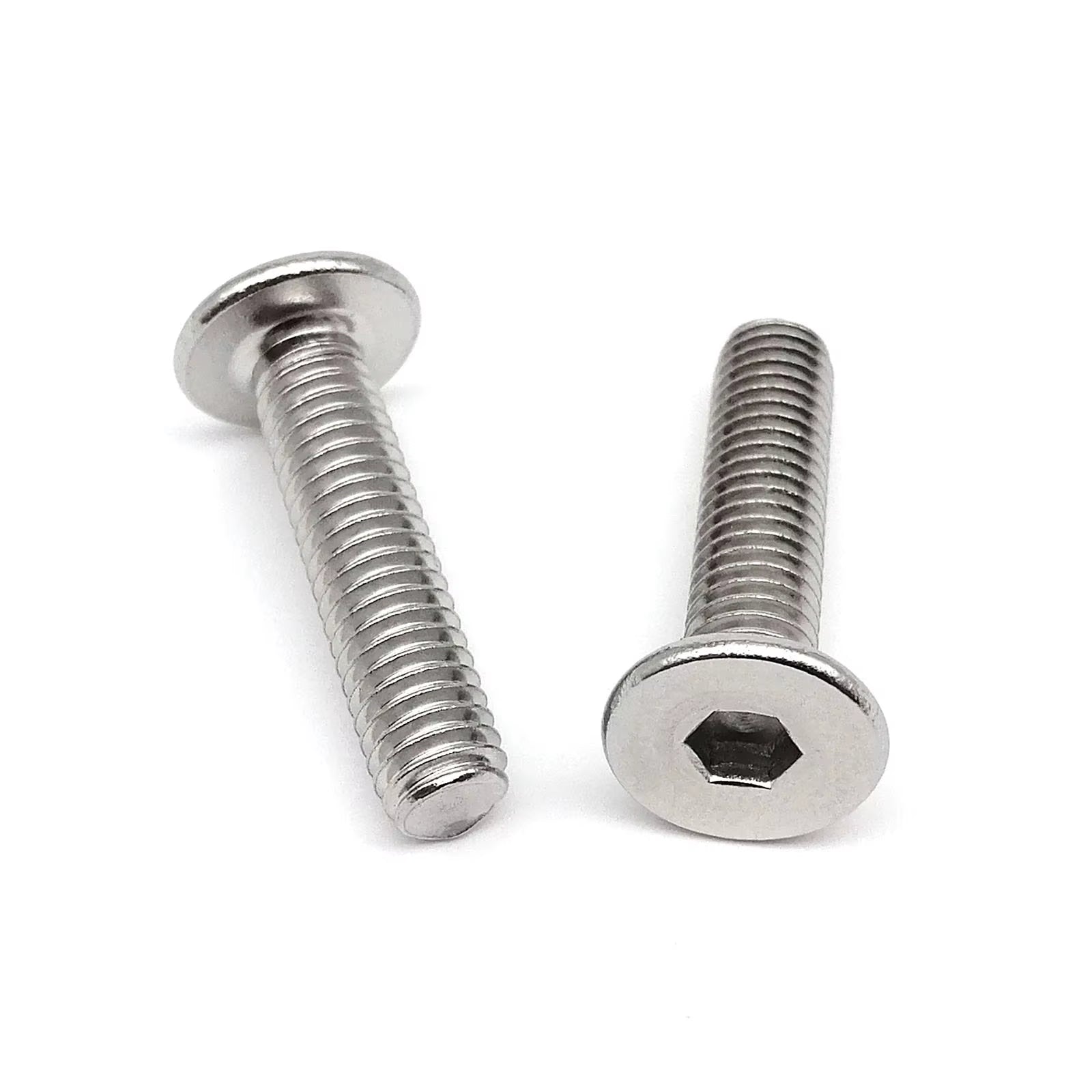 CM M1.6 M2 M2.5 M3 M4 M5 M6 M8 304 A2-70 Stainless Steel Hex Hexagon Socket Ultra Thin Flat Wafer Allen Head Bolt Screw