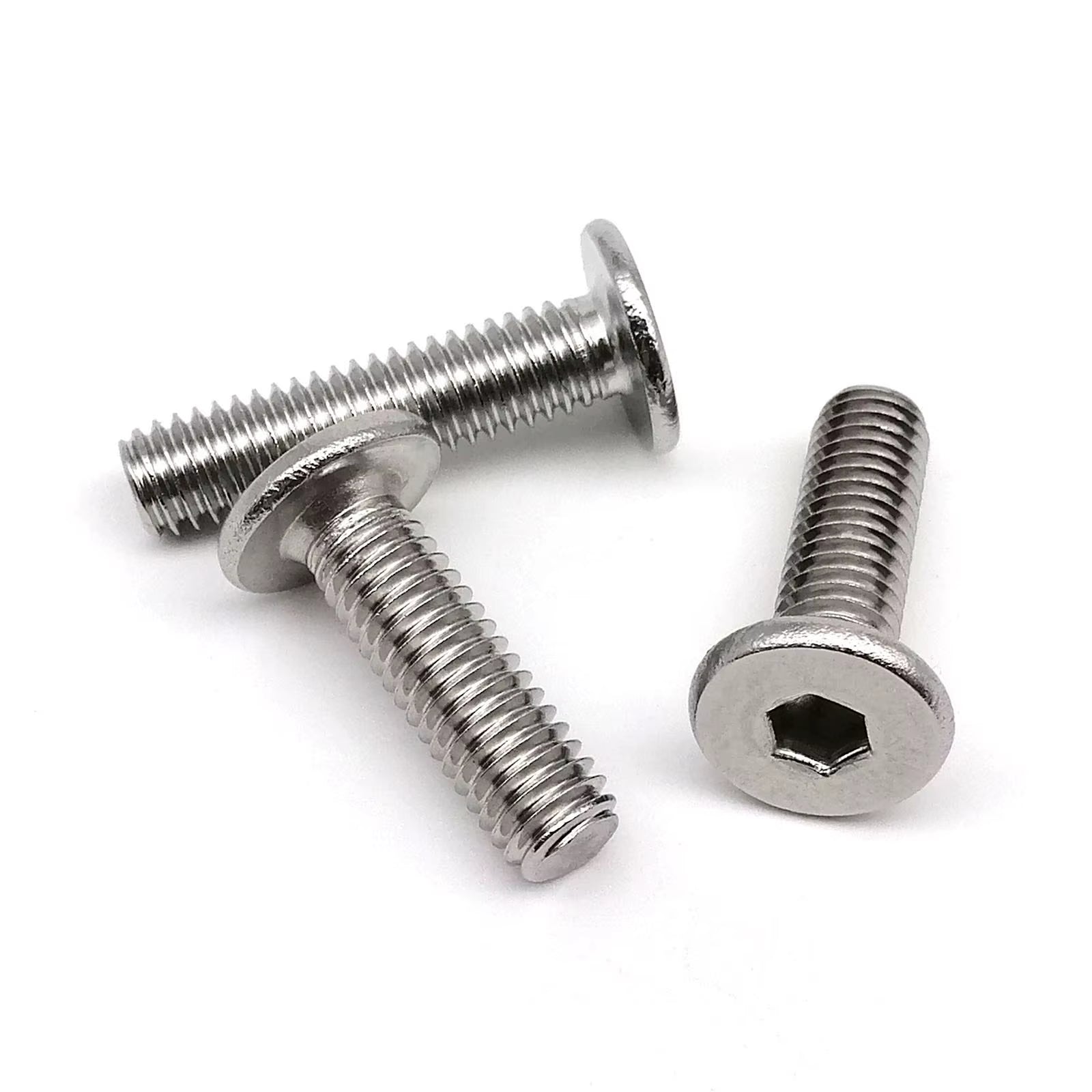 CM M1.6 M2 M2.5 M3 M4 M5 M6 M8 304 A2-70 Stainless Steel Hex Hexagon Socket Ultra Thin Flat Wafer Allen Head Bolt Screw