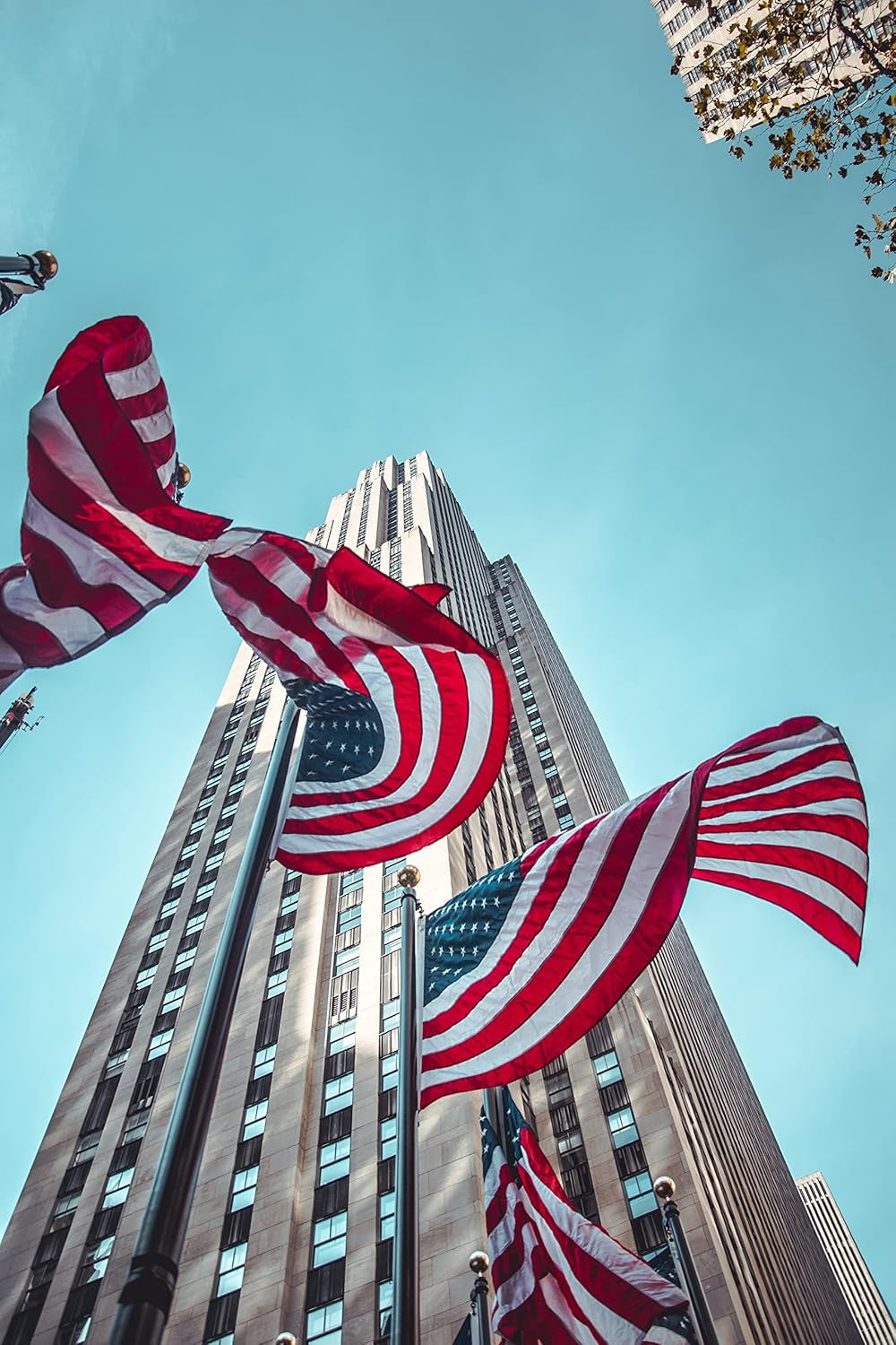 American Flag 4X6 FT Outdoor - Made in USA, USA Heavy Duty Nylon US Flags with Luxury Embroidered Stars, Sewn Stripes and 2 Brass Grommets